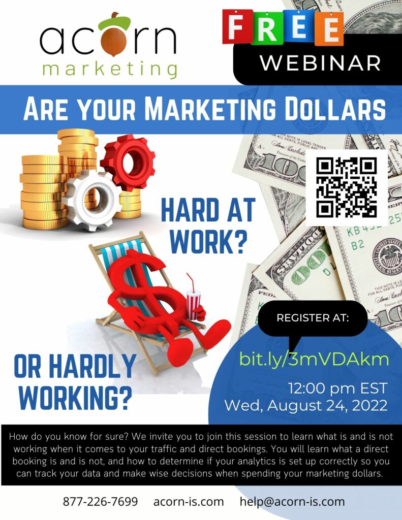 Ad to signup for Marketing Webinar