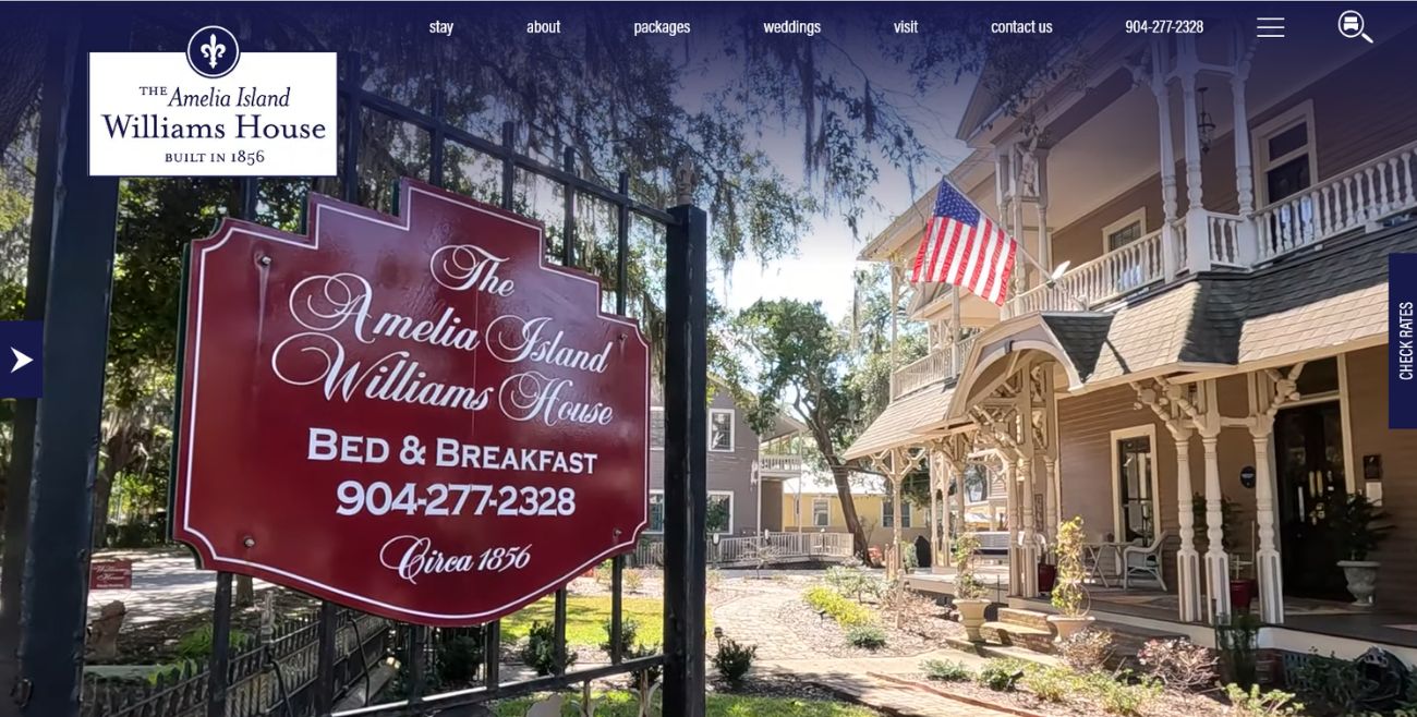 Amelia Island Williams House - Acorn Marketing Premium Website design