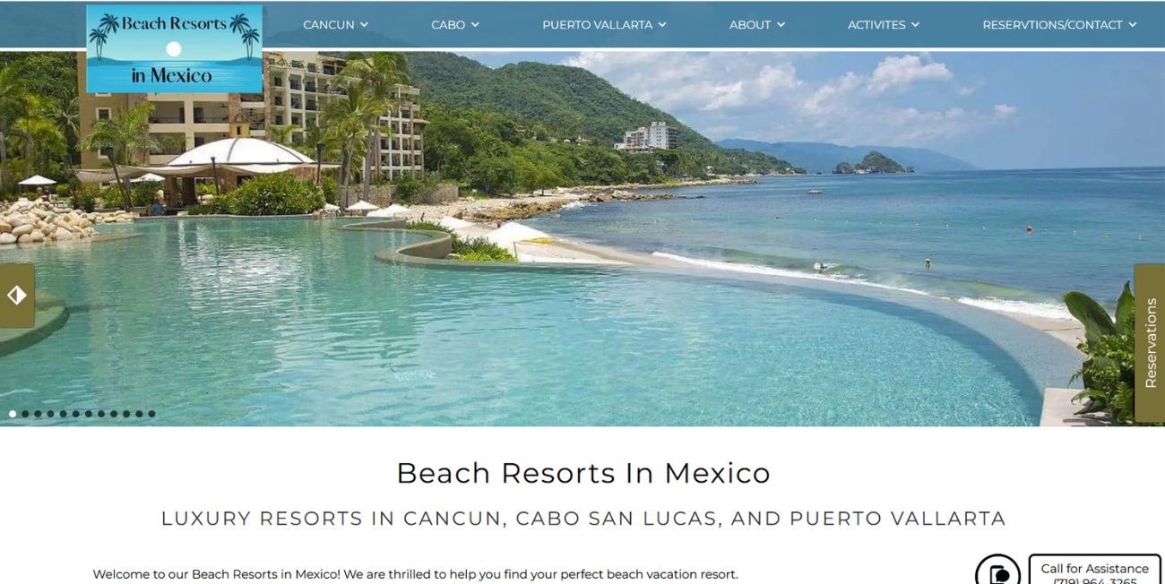 Beach Resorts in Mexico - new website home page 