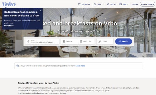 Bedandbreakfast.com is now VRBO
