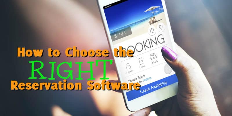 Mobile Phone booking a vacation stay 