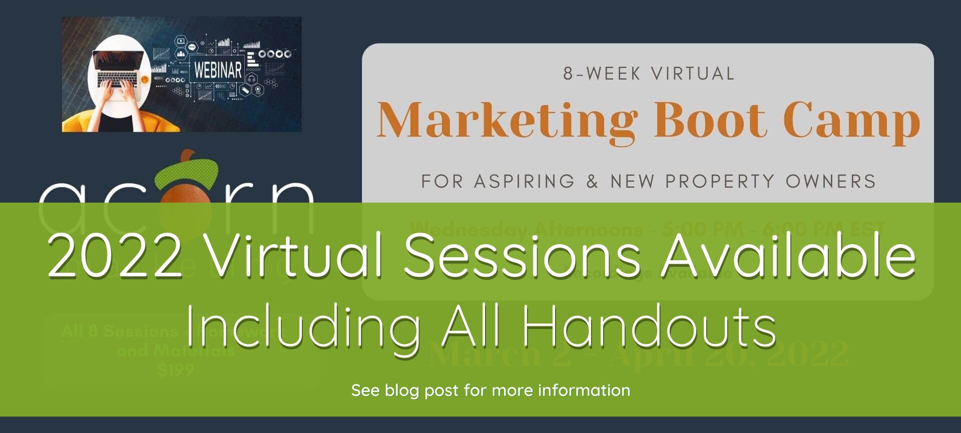 Acorn MArketing Bootcamp 2022 announcement