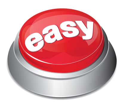 Red Button that reads EASY
