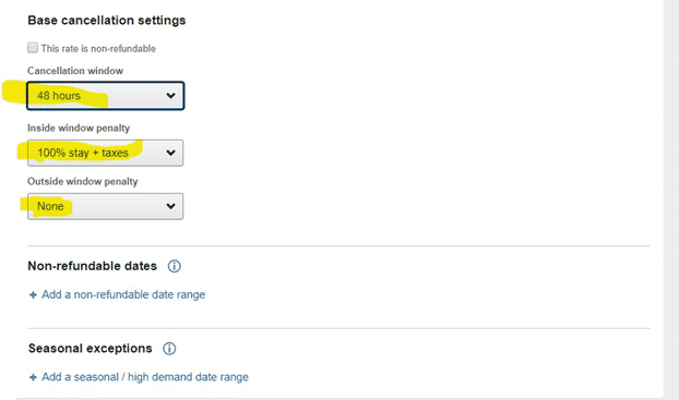 Expedia setup snapshot