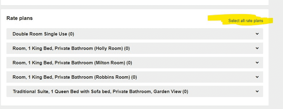 Expedia setup snapshot