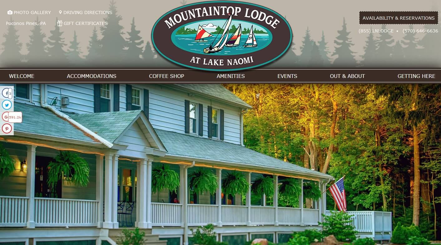 Mountaintop Lodge at Lake Naomi