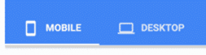 Mobile vs. Desktop Button PageSpeed Insights