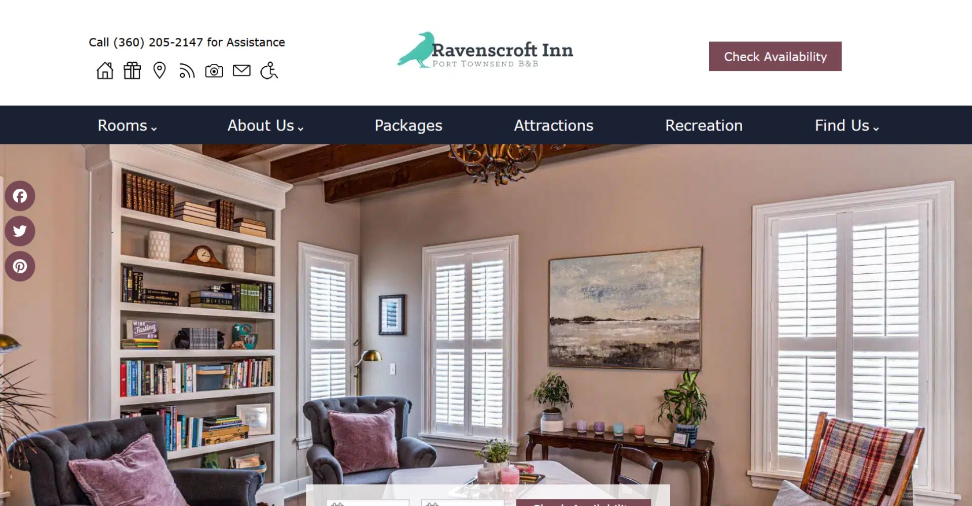 Ravenscroft Inn - Acorn Marketing Standard Website design.