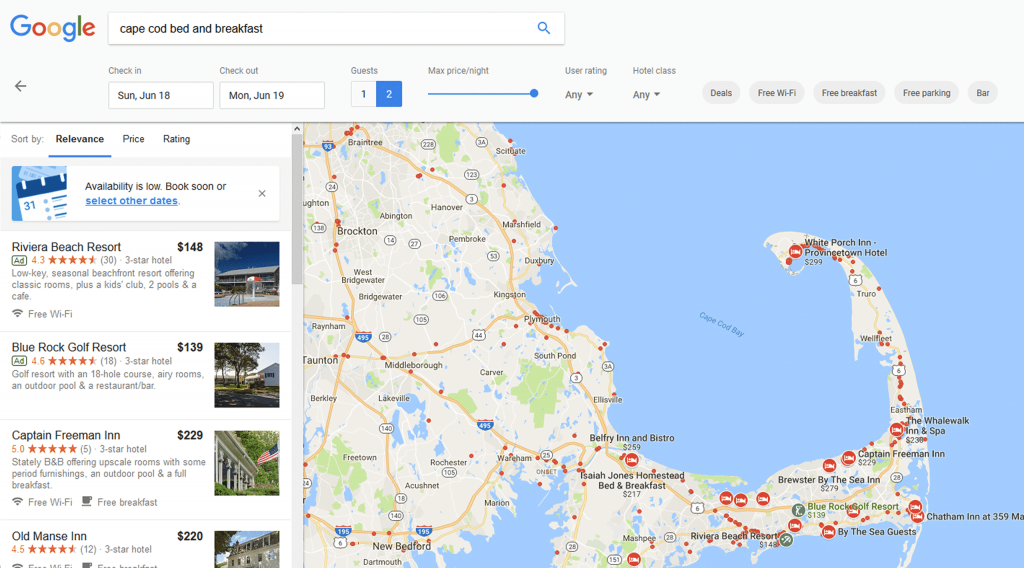 Google Original Maps Display